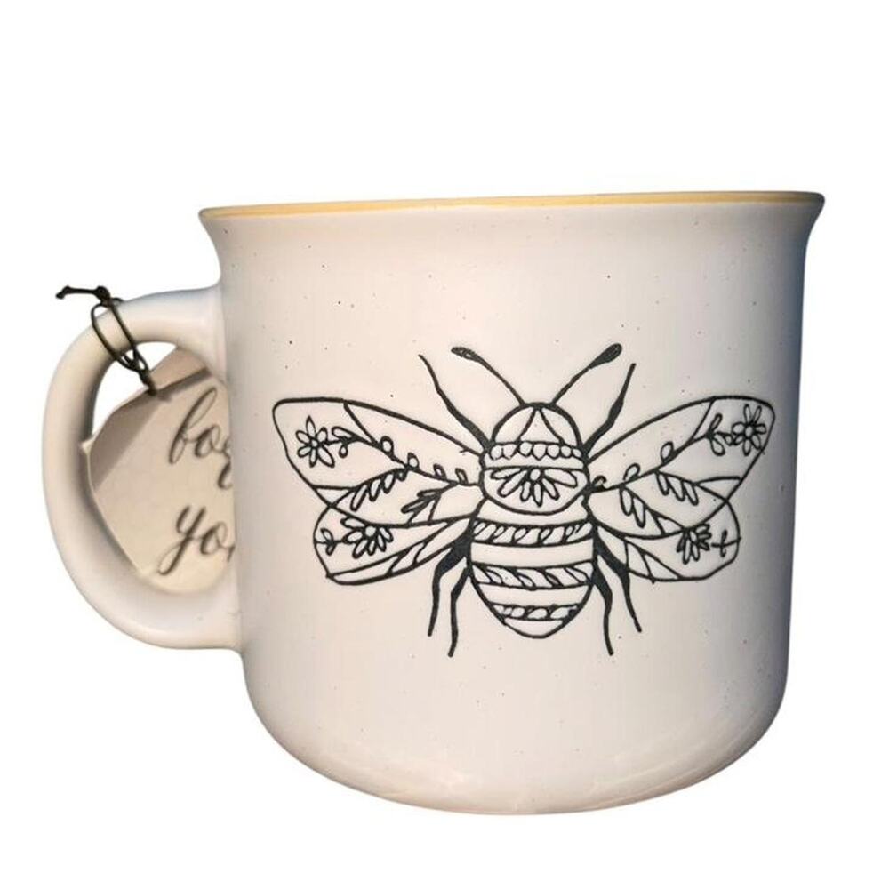 Always Bee Happy Heartland Hive Ceramic Mug Boho
